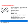 thumbnail image 2 of Front Hood Strut Set - Compatible with 2005 - 2008 Chrysler 300 2006 2007, 2 of 2