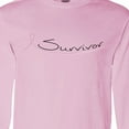 thumbnail image 4 of Inktastic Breast Cancer Survivor Pink Ribbon Long Sleeve T-Shirt, 4 of 5