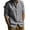 Dark Gray, variant on Men Cotton Linen Shirt Long Sleeve Collarless Casual Button Down Breathable Beach Tops Light Blue M
