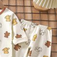 thumbnail image 6 of NOLDARES Newborn Infant Baby Girl Clothes Outfits Fall Winter Long Sleeve Sweatshirts Pants Cute Baby Girl Outfits Set(Beige,8-9 Y), 6 of 6