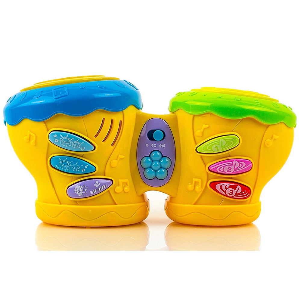 Toysery Multifunctional Musical Double Pat Drum Toy for Unisex Kids