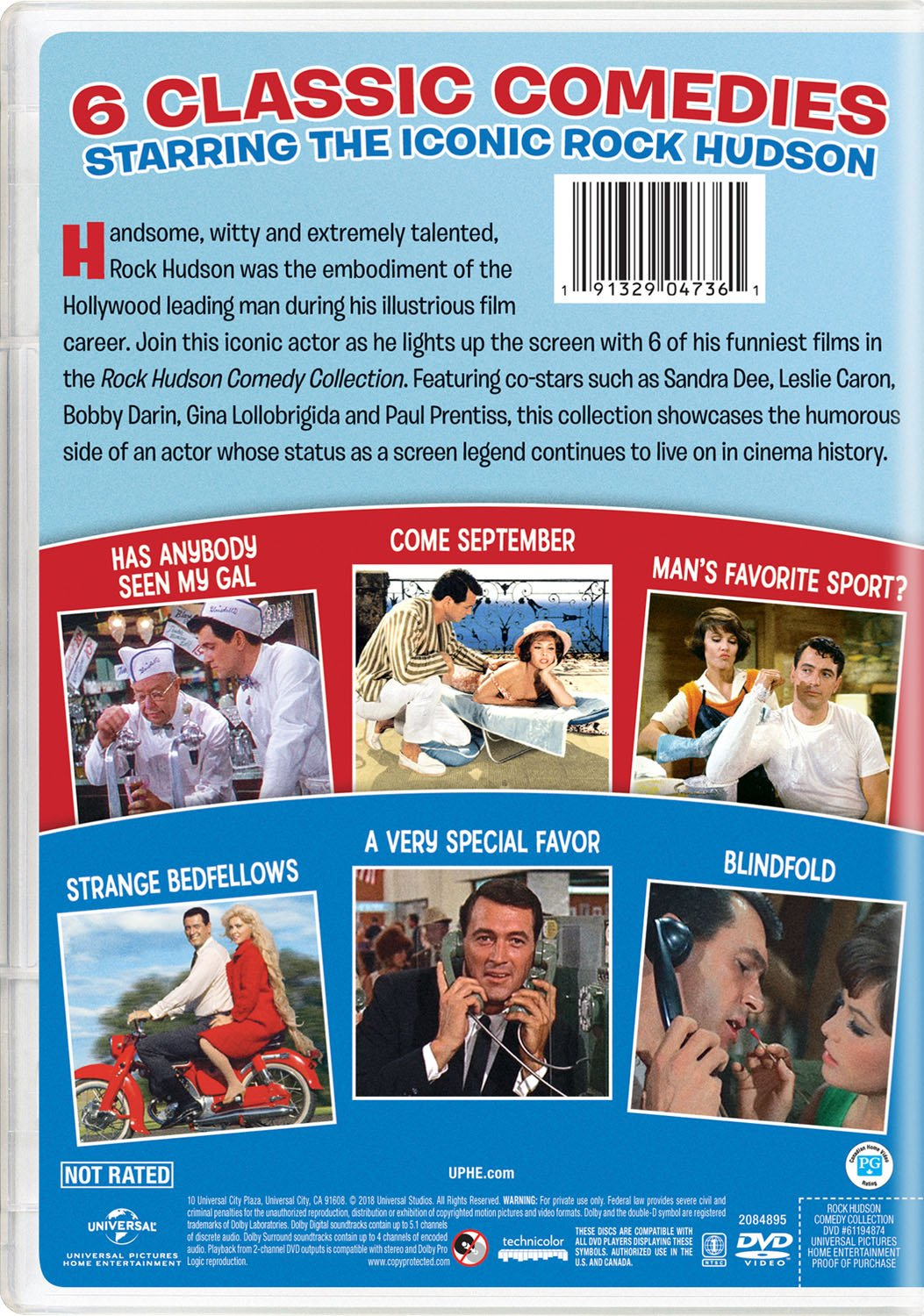 Rock Hudson Comedy Collection: 6 Classic Movies (DVD), Universal Studios, Comedy - image 2 of 2