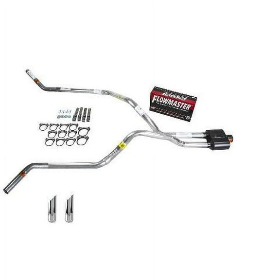 S10 / S15 95-01 dual exhaust 2.5 pipe Flowmaster Super 10 SW Tip Corner exit