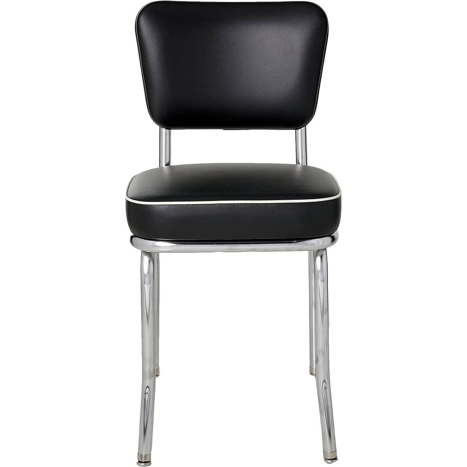 Richardson Seating Diner Chair with 2" Box Seat-Color:Black