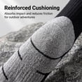 thumbnail image 3 of 5 Pairs Hiking Socks for Women Men Thick Cotton Cushion Ankle Athletic Running Socks, 3 of 7