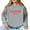 Graphite, variant on Country Girl Puff Print - Women's Graphic Sweatshirt