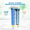 thumbnail image 4 of Max Water 2 Stage Whole House (20 x 2.5 Inch), Water Filtration System - Sediment + GAC, 4 of 7