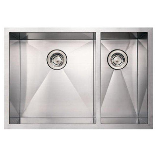 Alfi Commerce 29 Po Collection Noahs Commerciale double Bol Évier Encastré Brossé en Acier Inoxydable