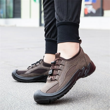 

Vedolay Platform Sneakers Men Men Slip On Casual Shoes Round Toe Falt Comfort Sneakers Red 9