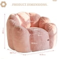 thumbnail image 5 of GOODONE Adult Bean Bag Chair,Flower Shaped Bean Bag Sofa,Super Soft Plush Reading Chair,High Elasticity Lazy Sofa,Suitable for Living Room and Bedroom,No Assembly Required,Pink,Single, 5 of 8
