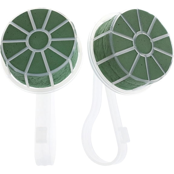 2pcs Bridal Bouquet Holder Floral Foam Handle for Wedding Flower Arrangement Durable Plastic Support for DIY Bouquets and Floral Decorations