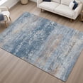 thumbnail image 6 of Addison Rugs Mayfield Premium Machine Washable Transitional Abstract Denim Rectangle Rug, 5' x 7'6", 6 of 6