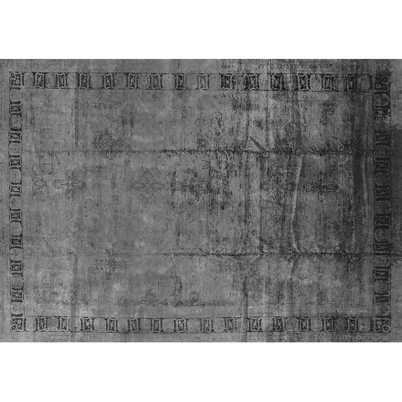 Ahgly Company Indoor Rectangle Oriental Gray Traditional Area Rugs, 4' x 6'