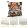 thumbnail image 4 of Happy Decorative Throw Pillow Covers, Religious Cross Outdoor Home Decor, Carrot Basket Check Farmhouse Couch Cushion Case, 4 of 5