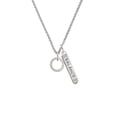 thumbnail image 2 of Delight Jewelry Silvertone Rescue Mom Infinity Ring Silvertone Balance Bar Charm Necklace, 23", 2 of 4
