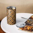 thumbnail image 3 of 20oz Coffee Tumblers Black Leopard Sunflower Pattern Stainless Steel Vacuum Insulated Travel Tumbler Coffee Cups Mug with Lid and Straw with Cleaning Brush for Cold & Hot Drinks, 3 of 5