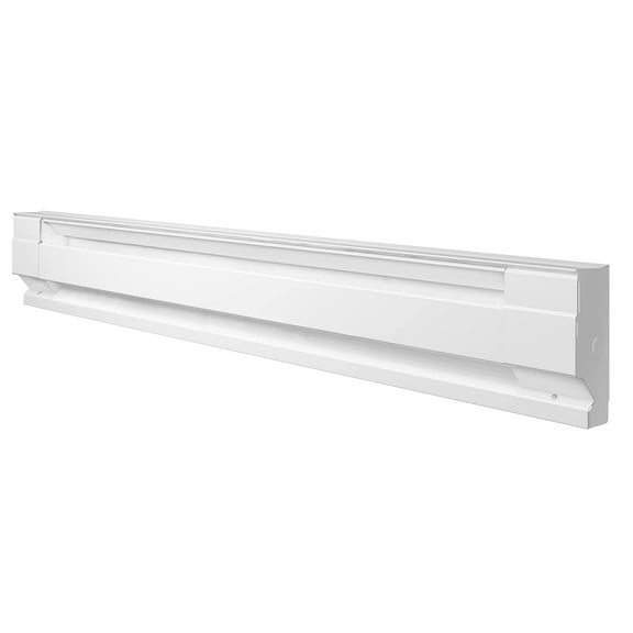 Cadet F Series 48" Electric Baseboard Heater (Model: 4F1000-1W, Part: 05534), 3412 BTU, 120 Volt, 1000 Watt, White CA2
