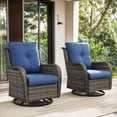 thumbnail image 3 of Bellefurn Outdoor Swivel Rocker Chairs Set of 2,Patio Wicker Swivel Glider Chairs Patio Rocking Chairs with Side Table Patio Furniture Set for Porch Deck Backyard Garden, 3 of 11