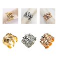 thumbnail image 2 of Juego de anillos para servilletas YONGSHENG hoja de aleación 6 uds, 2 of 5