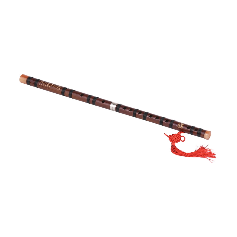 Festnight Instrument clé chinois traditionnel Dizi Flûte en bambou amer avec noeud chinois pour les débutants 