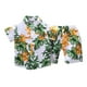 thumbnail image 1 of Odeerbi 1-8 Años Conjunto de Verano Para Niños de Hawaianos Camiseta de Manga Corta de Algodón Con Estampado Tropical Conjunto de Dos Piezas de Gráficos, 1 of 3