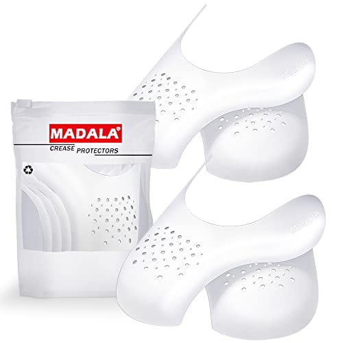 2 Pair - Madala Crease Protector for Air Force Shoes, Sneaker Shoes Protectors, Crease Guards Anti Crease Shoes Protector, Anti Wrinkle Shoes Crease Protector, No Crease Shoe Inserts for Men's 7.5-12