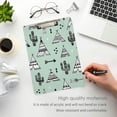 thumbnail image 5 of 12.5"x9" Western Cactus Clipboards, Standard A4 Letter Size Nursing Clipboard with Low Profile Metal Clip Decorative Clip Board for Office Supplies,Silver, 5 of 7