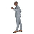 thumbnail image 4 of AZAR MAN Slim Fit Mens Solid Suit 2 Button Notch Lapel ZF10036A (36R, Gray), 4 of 6