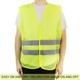thumbnail image 4 of safety vests safety vest yellow high-visibility - adults, 4 of 5