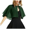thumbnail image 1 of YOUSNH Châles et Étoles en Mousseline Douce pour Femmes pour Robe de Soirée Cape Boléro Flapper Couvre-Maillot Châles et Étoles pour Robes de Soirée GN2 Taille Unique, 1 of 3