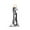 gray, variant on Tongina Abstract Figurine with LED Floor Luminous Sculpture Character Modern Abstract Art Ornament for Desktop Study Decor Collection Argent