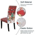 thumbnail image 4 of Touchbetter Christmas Chair Covers Set of 6,High Stretch Removable Washable Chair Seat Protector Cover for Christmas Decoration-Christmas Theme Decor with Snowflake(Bear), 4 of 8