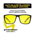 thumbnail image 2 of Grinderpunch Night Vision Yellow Lens Glasses Anti Glare Driving Sun Glasses Polarized, 2 of 7