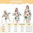 thumbnail image 3 of Christmas Gifts Pattern Wearable Blankets Hoodie Oversize Sherpa Wearable Soft Blanket Warm Cozy 3-14 Age, 3 of 7