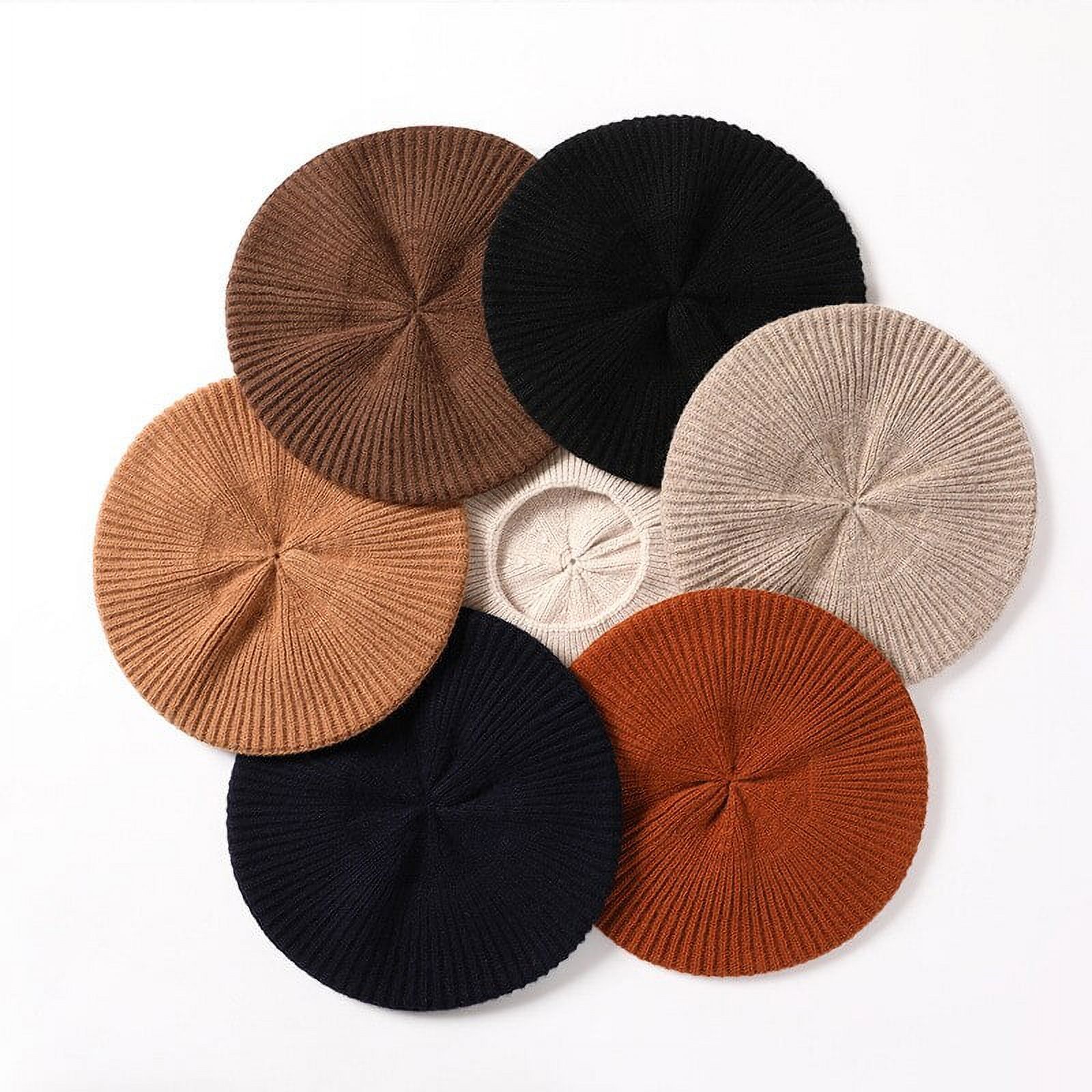3216 Beret Hat Artist French Style Warm Thick Wool Solid Color For Women Girl French Beret-Wool Beret Solid Color Womens Beret Cap Hat  main image 2