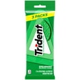 thumbnail image 3 of Trident Sugar Free Gum, Spearmint, 3 Packs of 14 Pieces (42 Total Pieces), 3 of 11