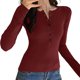 thumbnail image 1 of TaTaai Hoodies Shirts for Women Early Fall Long Sleeve Tops Vintage Graphic Outfits Tops Fashion Pullover Tees Gift, 1 of 4