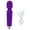 Purple, variant on Gustave Personal Wand Massager Powerful with 20 Vibrating Patterns Full Body Massager Cordless USB Rechargeable for Back Neck Shoulder Pain Relief