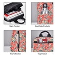 thumbnail image 3 of Honeii Small Coral Red Flowers Print Lightweight Backpacks,Carry on Backpack,Durable Backpack for School, Work & Travel, 3 of 7