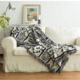 thumbnail image 7 of SHELLTON Cozy Stylish Cotton Cable Knitted Throw Blanket For Sofa Bedding Home, 7 of 7