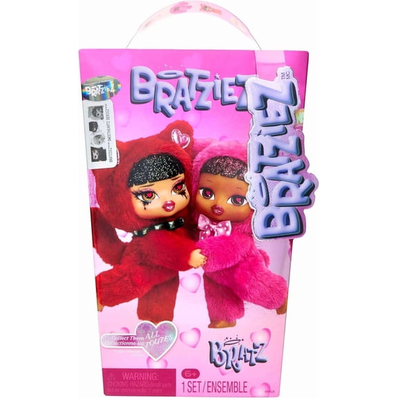 Bratz Bratziez Sweetheartz Plush Blind Box with Charm Clip and Accessory
