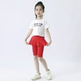 thumbnail image 5 of URMAGIC Little Girls' Casual Capri Leggings with Ruffle Skirt Pants for Toddler & Kids 3-11 Years, 5 of 12