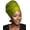 green, variant on Pre-Tied African Head Wrap - Soft, Breathable Turban Headwrap Scarf for Women, Fashionable Head Wrap Turbans for Daily, Work, and Special Occasions, Comfortable Hair Wraps