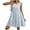 Pink, variant on Dresses for Women Sleeveless Round-neck Plaid Loose Casual Flowing Dress