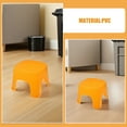 thumbnail image 3 of OULII 2Pcs Yellow Plastic Stool Multipurpose Bathroom Step Stool for Toilet Shower and Bedroom Use, 3 of 8