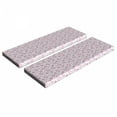 thumbnail image 1 of Shabby Flora Bench Cushion Set of 2, Pastel Roses Grey Leaves Garden Bedding Plants Spring Blossoms, Standard Size Foam Pad and Decorative Cover, Pale Pink White Grey, by Ambesonne, 1 of 4