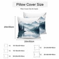 thumbnail image 3 of Waterproof Throw Pillow Covers Set of 2, 24x24 Inch Green Forest Lake Decorative Pillowcases Outdoor Pillow Slip Cushion Covers Set for Couch Tent Abstract Watercolor Landscape Art, 3 of 7