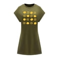thumbnail image 1 of Vestido corto de verano para mujer, disfraz de recuerdo, vestido con cuello redondo para citas en la oficina S, 1 of 7
