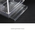 thumbnail image 3 of Bird Cage Transparent Wrought Stainless Steel Bird Cage With Drawer Design And 2 Feeding, 3 of 4