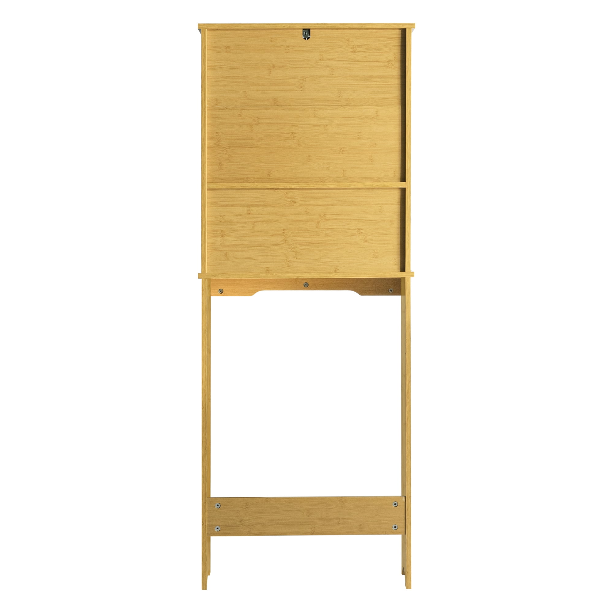 Kadyn Over The Toilet Storage Rack with Cabinet, Bathroom Space Saver with Open Shelf, Freestanding Bathroom Organizer, Rustic Brown Kadyn Over The Toilet Storage Rack with Cabinet, Bathroom Space Saver with Open Shelf, Freestanding Bathroom Organizer, Rustic Brown
